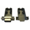 Female DB9 Connector with Solder Cups and Clamshell